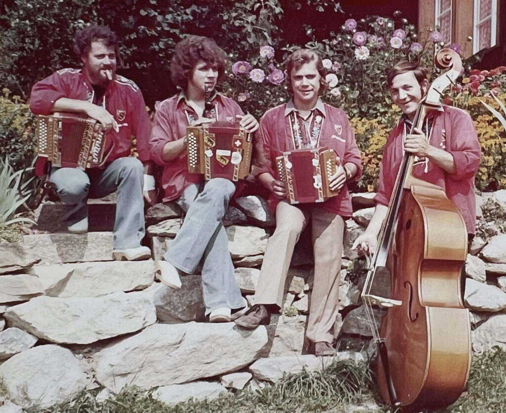 Die legendären «Schmidbuebe»: Gody Schmid, Res Schmid, Kurt Schmid, Ruedi Schmid.